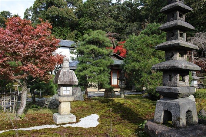 50灯籠と茶室