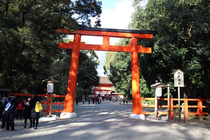 1下鴨神社の正面鳥居