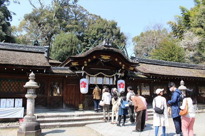 28本殿に参拝する
