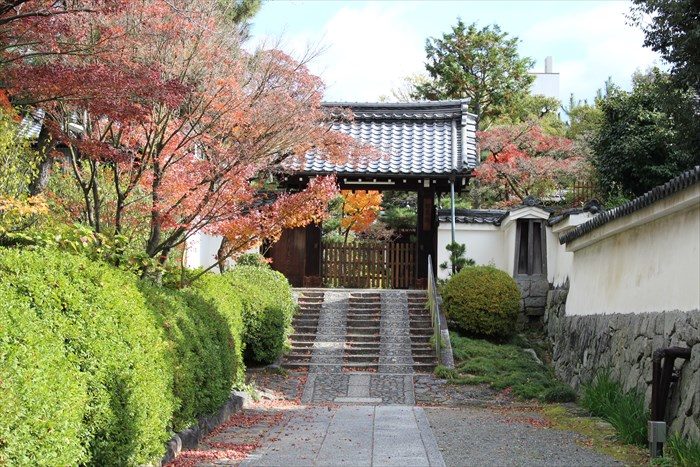 25西来院前の紅葉